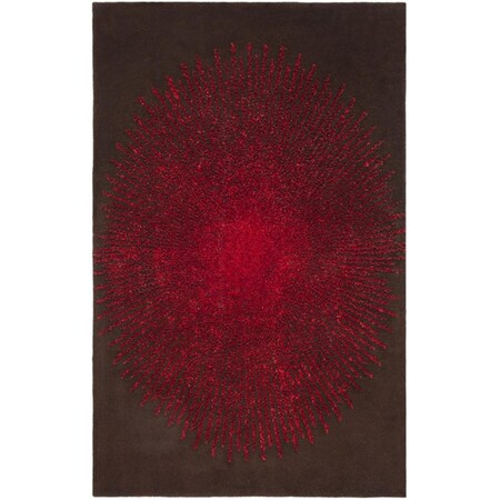 Safavieh Soho 5 x 8 ft. Rectangle Area Rug Brown & Red SOH655T-5